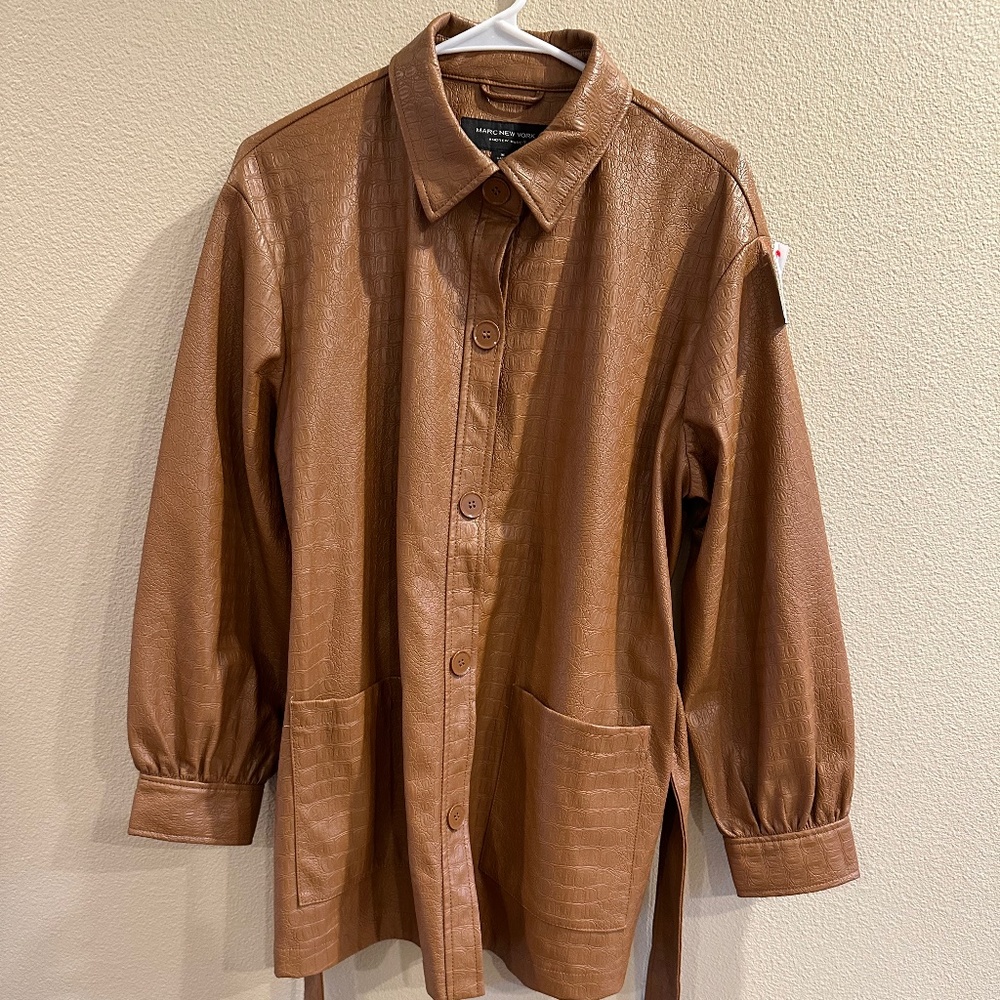 90s women’s faux leather jacket